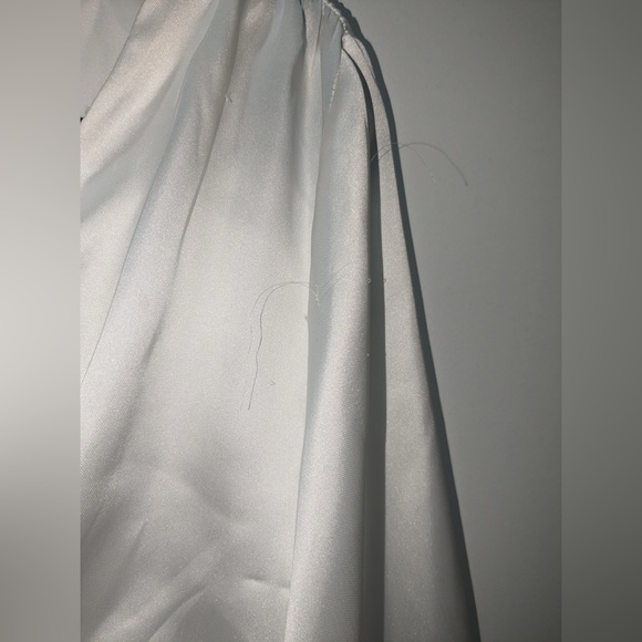 Zara size M Knotted Satin V-Neck Crop Top - Picture 8 of 10